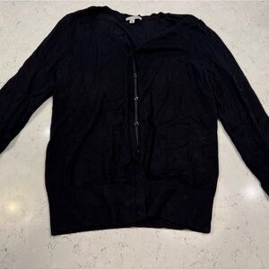 Halogen Black Crewneck Knit Sweater